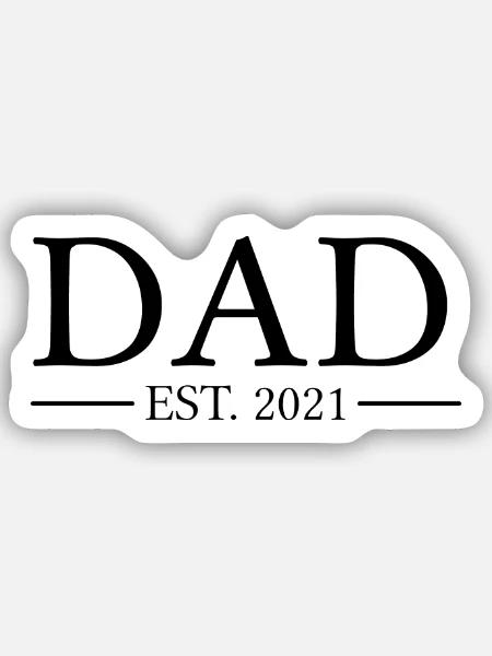 DADD EST 2021 - Sticker Größe S (10 x 10 cm) - Mattweiß