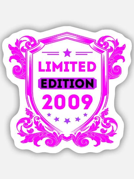 2009 - Sticker Größe S (10 x 10 cm) - Mattweiß