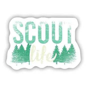 Scouting Scout Life - Sticker Größe S (10 x 10 cm) - Mattweiß - Vorne
