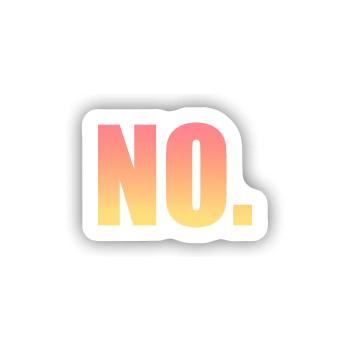 no sticker - Sticker Größe S (10 x 10 cm) - Mattweiß - Vorne