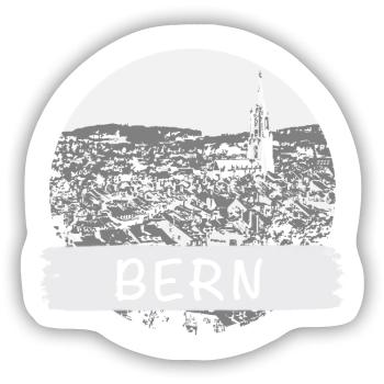 Bern City - Sticker Größe S (10 x 10 cm) - Mattweiß - Vorne