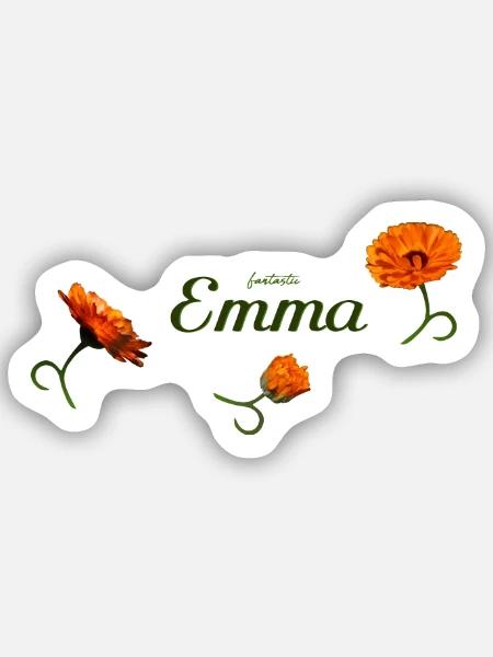 Emma Geburtstag Emma - Sticker Größe S (10 x 10 cm) - Mattweiß