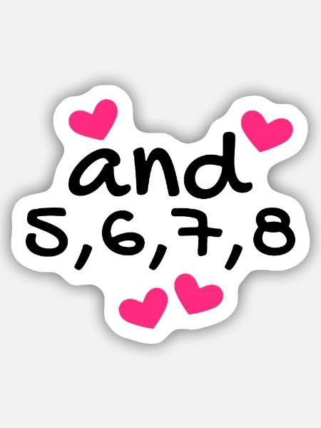Tanzen Tanz Tanzkurs Rhythmus - Sticker Größe S (10 x 10 cm) - Mattweiß