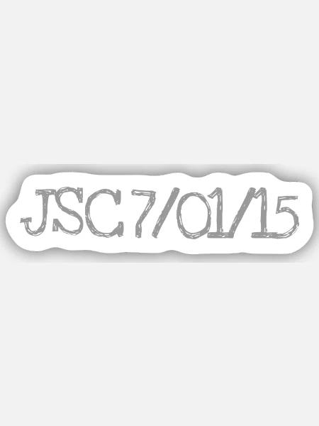 Slogan "Je suis Charlie" 01.07.2015 - Sticker Größe S (10 x 10 cm) - Mattweiß