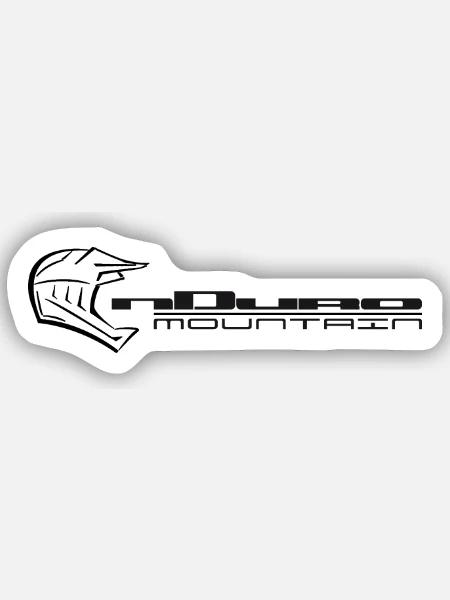 Enduro MTB Helm 1 - Sticker Größe S (10 x 10 cm) - Mattweiß