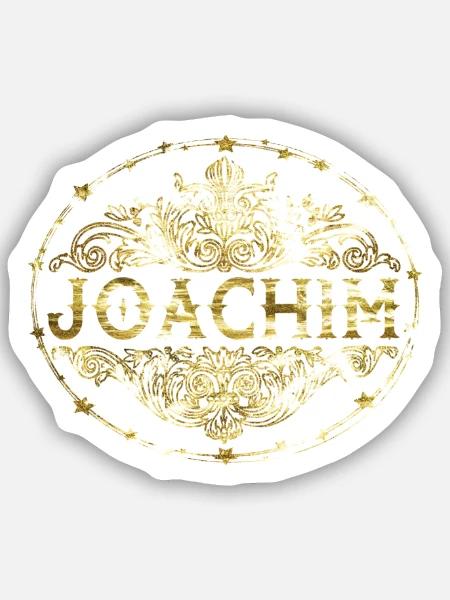 Joachim - Sticker Größe S (10 x 10 cm) - Mattweiß