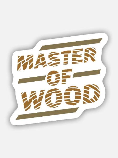 Handfester Schreiner Werkzeugkiste - Sticker Größe S (10 x 10 cm) - Mattweiß