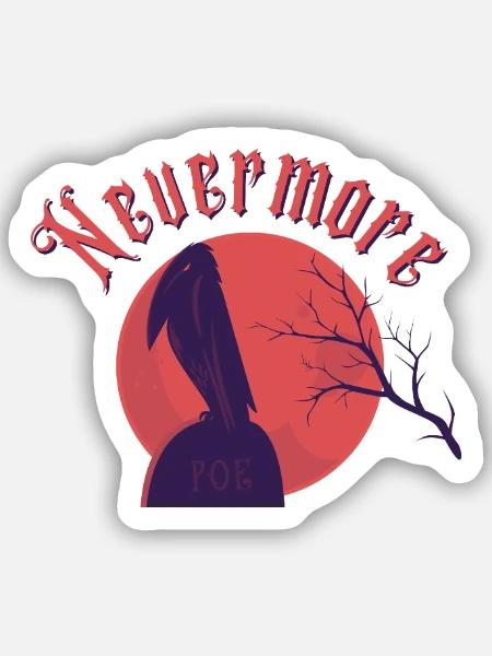 Niemehr - Sticker Größe S (10 x 10 cm) - Mattweiß