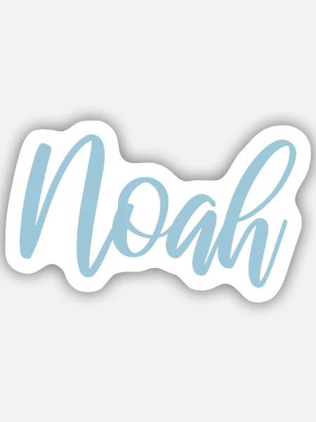 noah Vorname - Sticker Größe S (10 x 10 cm) - Mattweiß
