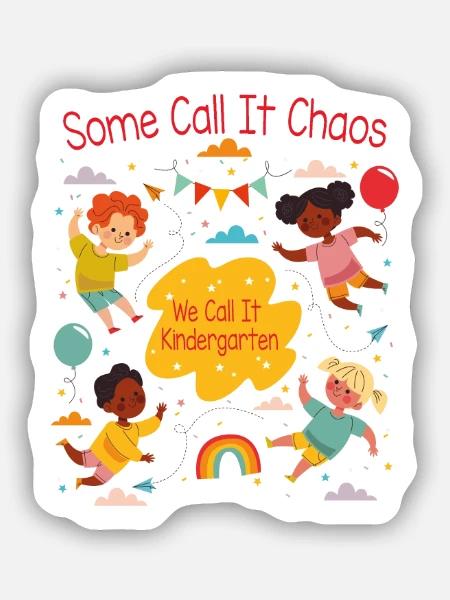 Kindergarten - Sticker Größe S (10 x 10 cm) - Mattweiß