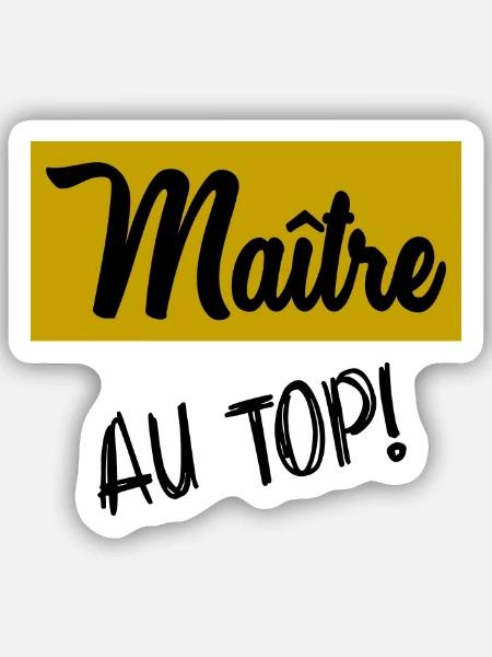 MEISTER - Sticker Größe S (10 x 10 cm) - Mattweiß
