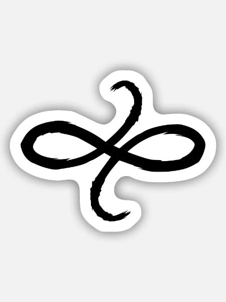 Keltische Symbole Freundschaft Geschenkidee - Sticker Größe S (10 x 10 cm) - Mattweiß