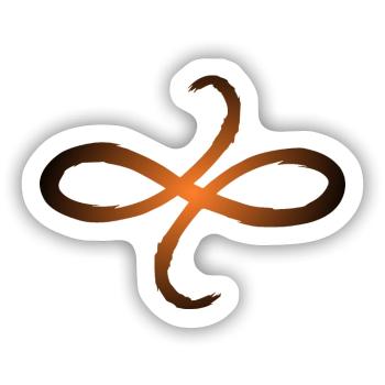 Keltische Symbole Freundschaft - Sticker Größe S (10 x 10 cm) - Mattweiß - Vorne