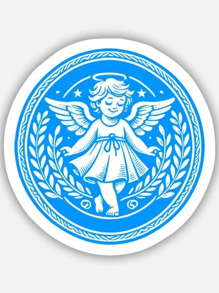 - Sticker size S (10 x 10 cm) - white matte