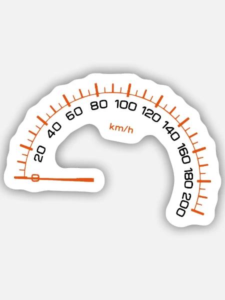 Meter - Sticker Größe S (10 x 10 cm) - Mattweiß