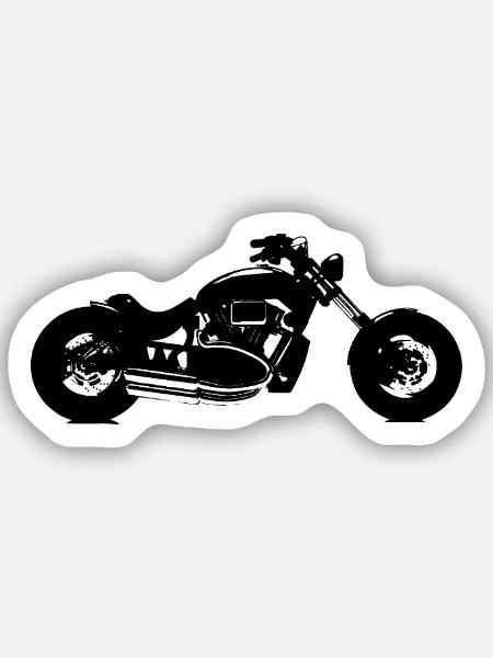 Hubschrauber - Sticker Größe S (10 x 10 cm) - Mattweiß