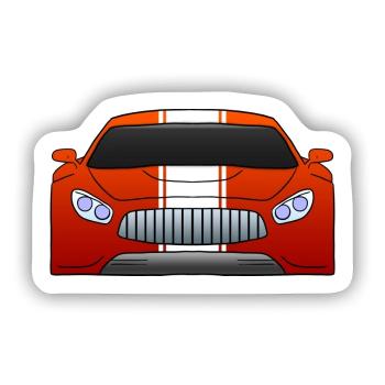 Car Auto - Sticker Größe S (10 x 10 cm) - Mattweiß - Vorne