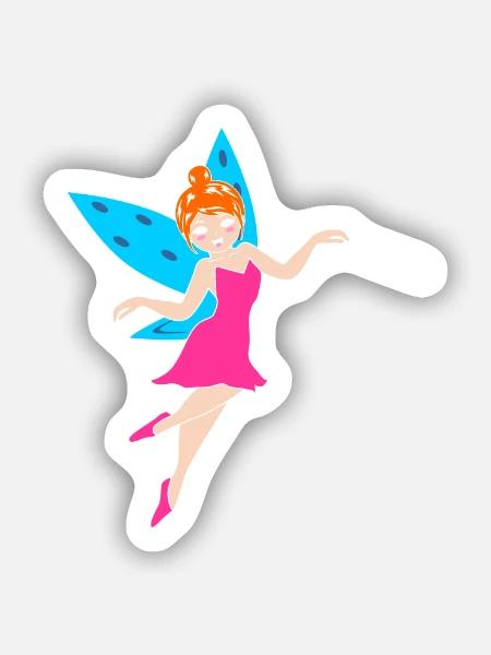 Fairy Fee - Sticker Größe S (10 x 10 cm) - Mattweiß