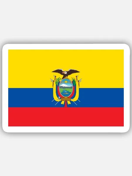 Ecuador - Sticker Größe S (10 x 10 cm) - Mattweiß