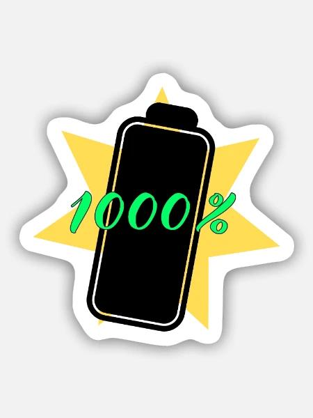 - Sticker size S (10 x 10 cm) - white matte