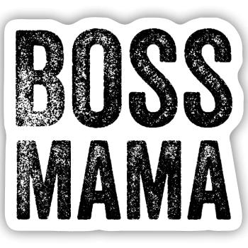 lustiger Chef-Spruch - Sticker Größe S (10 x 10 cm) - Mattweiß - Vorne