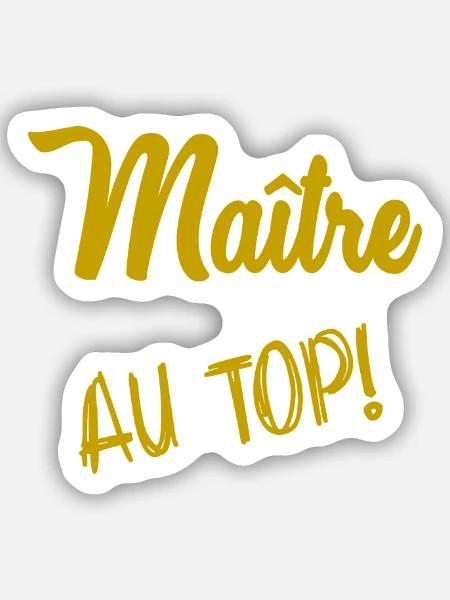  - Sticker size S (10 x 10 cm) - white matte