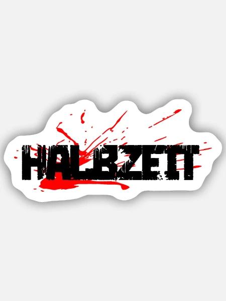 Halbzeit - Sticker Größe S (10 x 10 cm) - Mattweiß