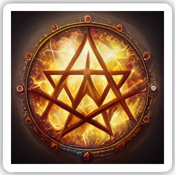 Symbolisch - Sticker Größe S (10 x 10 cm) - Mattweiß - Vorne