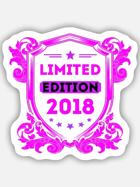 2018 - Sticker Größe S (10 x 10 cm) - Mattweiß