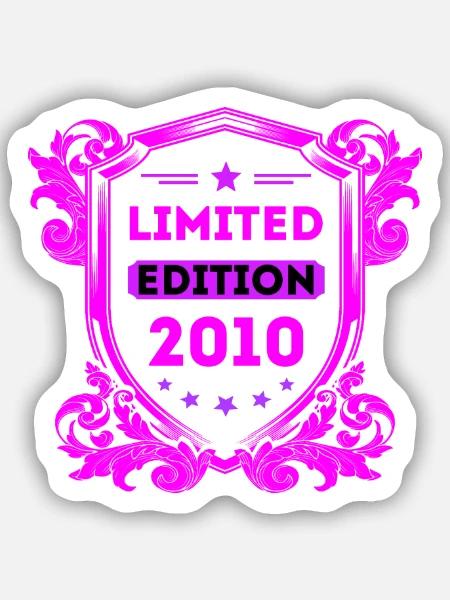 2010 - Sticker Größe S (10 x 10 cm) - Mattweiß