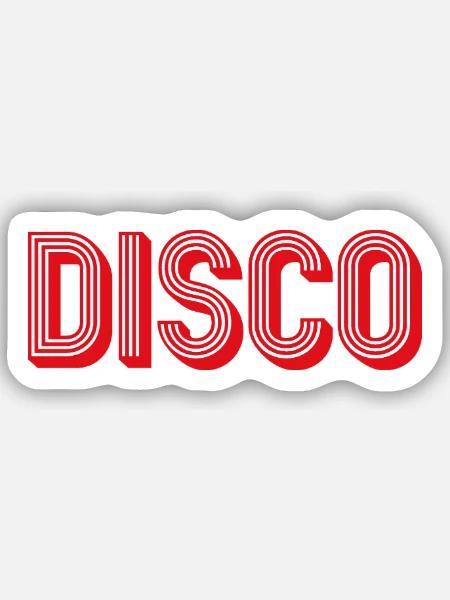 Diskothek - Sticker Größe S (10 x 10 cm) - Mattweiß
