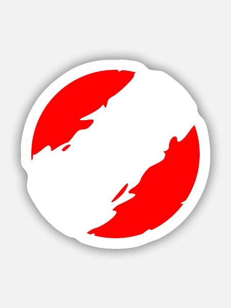 - Sticker size S (10 x 10 cm) - white matte