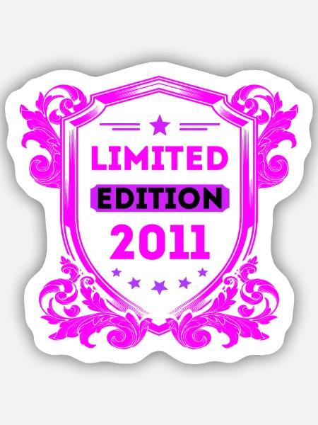 2011 - Sticker Größe S (10 x 10 cm) - Mattweiß