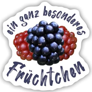 Früchtchen Bengel Göre - Sticker Größe S (10 x 10 cm) - Mattweiß - Vorne