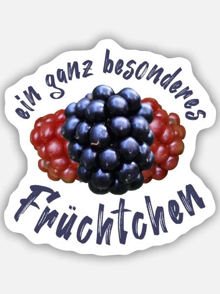 Früchtchen Bengel Göre - Sticker Größe S (10 x 10 cm) - Mattweiß
