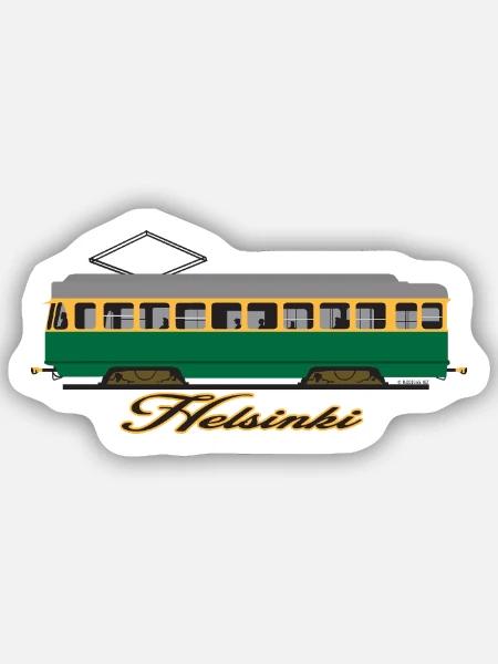HELSINKI RATIKKA T-PAIDAT, HUPPARIT JA LAHJAT - Tarra koko S (10 x 10 cm) - mattavalkoinen