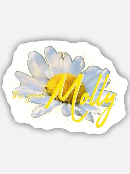 Molly - Sticker Größe S (10 x 10 cm) - Mattweiß
