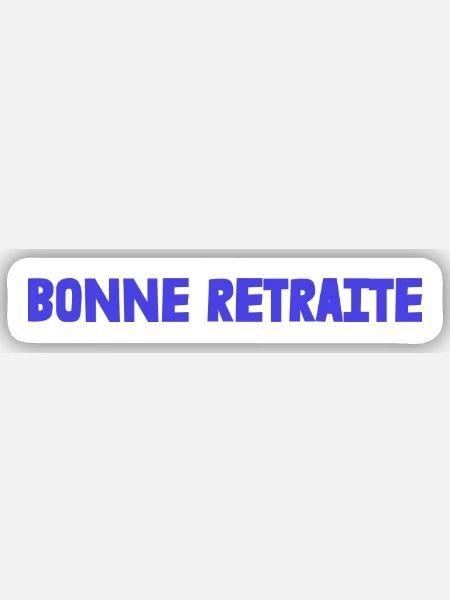 RUHESTAND. RUHESTAND. PENSIONIERT. RUHESTAND - Sticker Größe S (10 x 10 cm) - Mattweiß