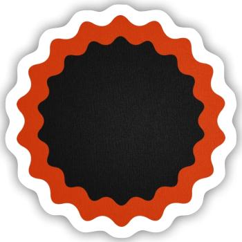 Fahrrad Flicken rund - Sticker Größe S (10 x 10 cm) - Mattweiß - Vorne