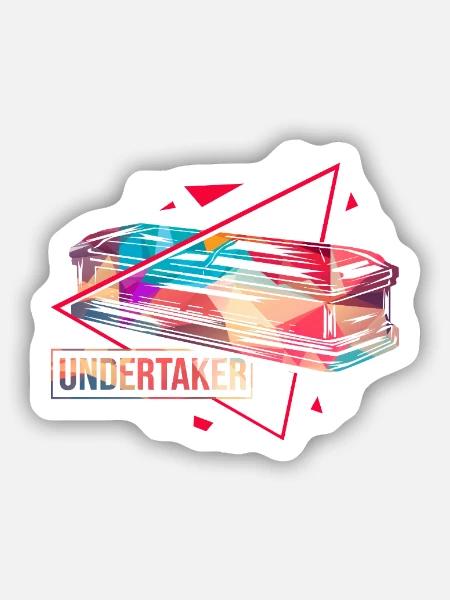 Sorgsamer Bestatter Beerdigung - Sticker Größe S (10 x 10 cm) - Mattweiß