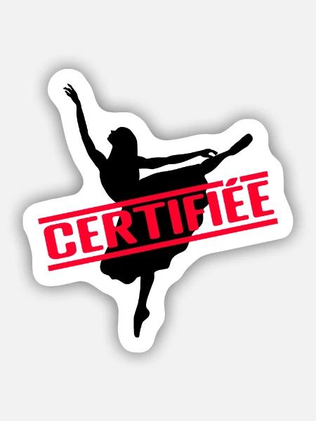 BEGLAUBIGT - Sticker Größe S (10 x 10 cm) - Mattweiß