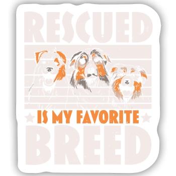 Tierpflege Tierretter Tierrechte - Sticker Größe S (10 x 10 cm) - Mattweiß - Vorne