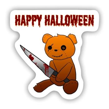 Halloween Horror - Sticker Größe S (10 x 10 cm) - Mattweiß - Vorne