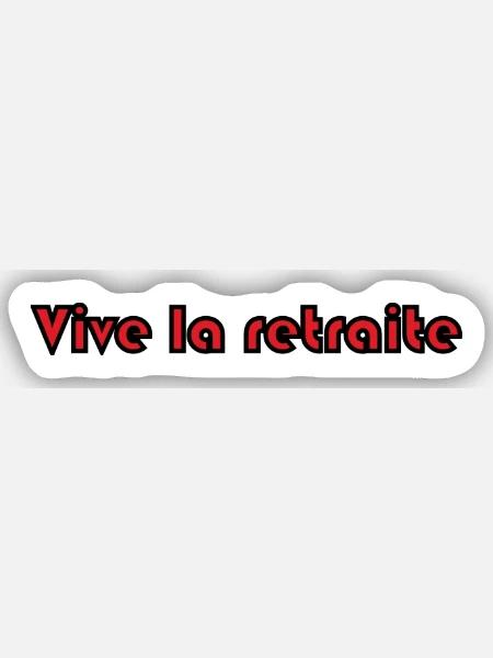 RUHESTAND. RUHESTAND. PENSIONIERT. SENIOR. OMA. OPA - Sticker Größe S (10 x 10 cm) - Mattweiß