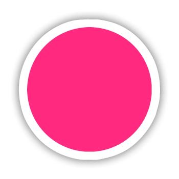 Kreis Rosa - Sticker Größe S (10 x 10 cm) - Mattweiß - Vorne