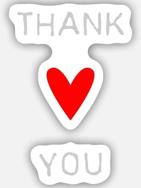 VIELEN DANK. DANKE. VIELEN DANK. JAHRESTAG. GEBURT. - Sticker Größe S (10 x 10 cm) - Mattweiß
