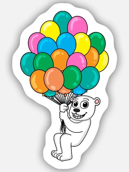 - Sticker size S (10 x 10 cm) - white matte