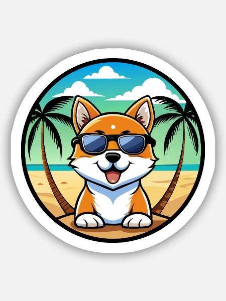  - Sticker maat S (10 x 10 cm) - mat wit