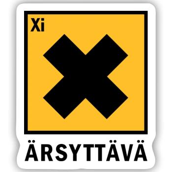 irritating - Sticker size S (10 x 10 cm) - white matte - Front