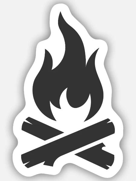 - Sticker size S (10 x 10 cm) - white matte